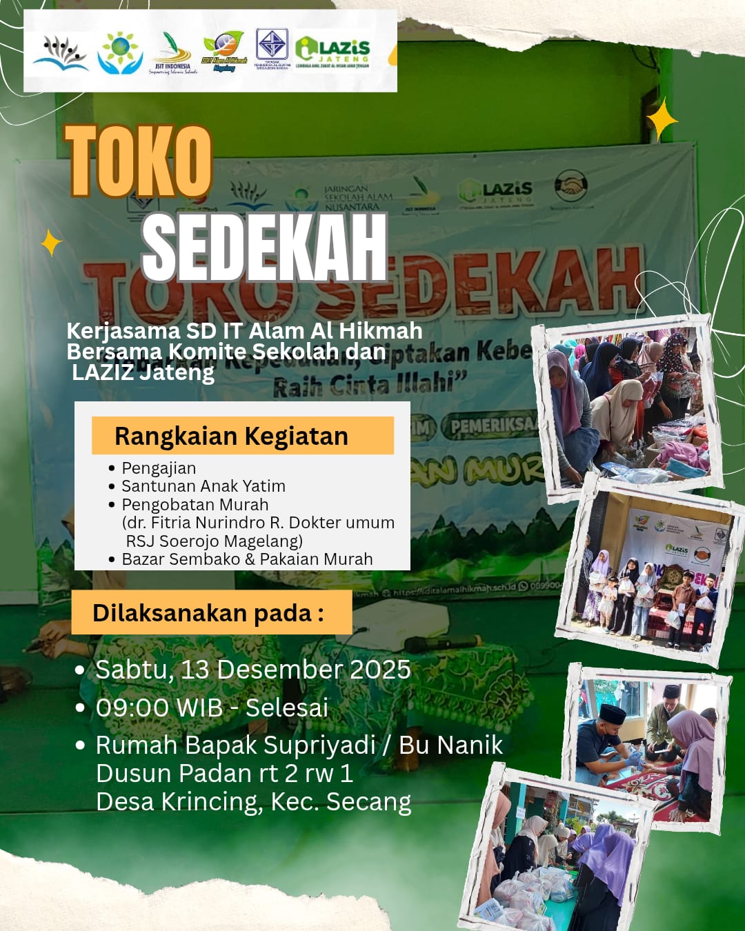 Menebar Rahmat dan Kepedulian, SD IT Alam Al Hikmah Hadirkan Toko Sedekah untuk Masyarakat